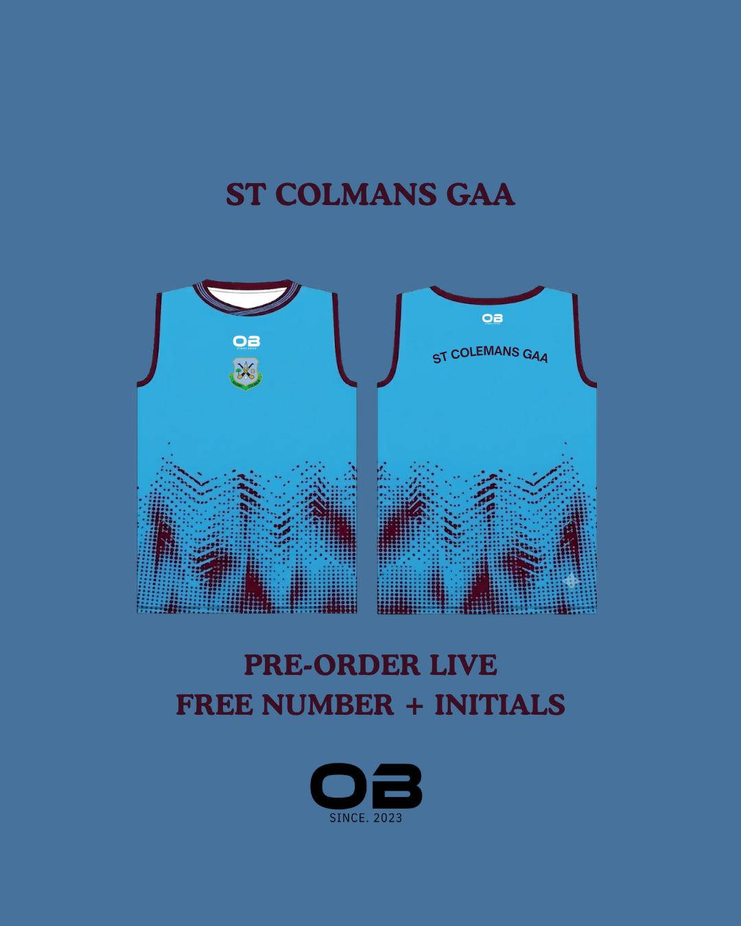 St Colmans GAA Sleeveless Jersey