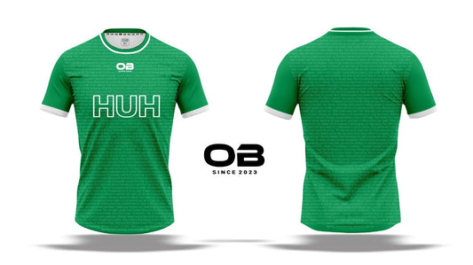 HUH X OBSPORTWEAR COLLARLESS JERSEY - Green