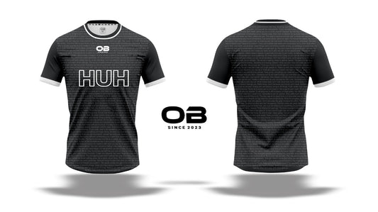 HUH X OBSPORTWEAR COLLARLESS JERSEY - Black