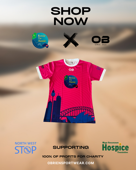 Pink Rossie To Aussie X OBSportwear Jersey