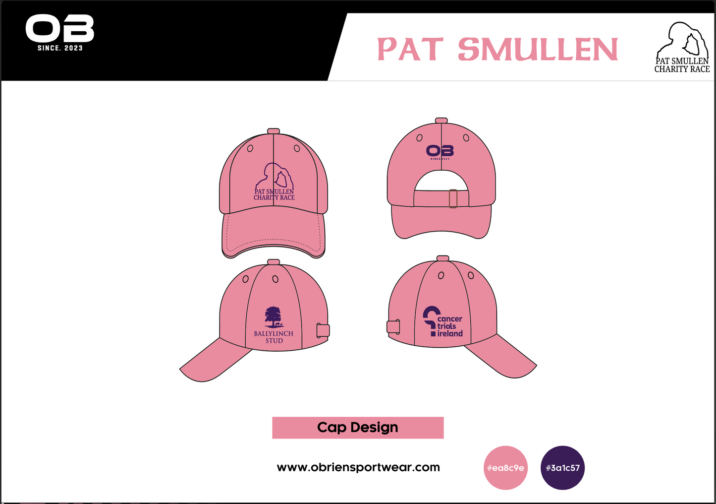 Pat Smullen Charity Race - Peak Cap Pink