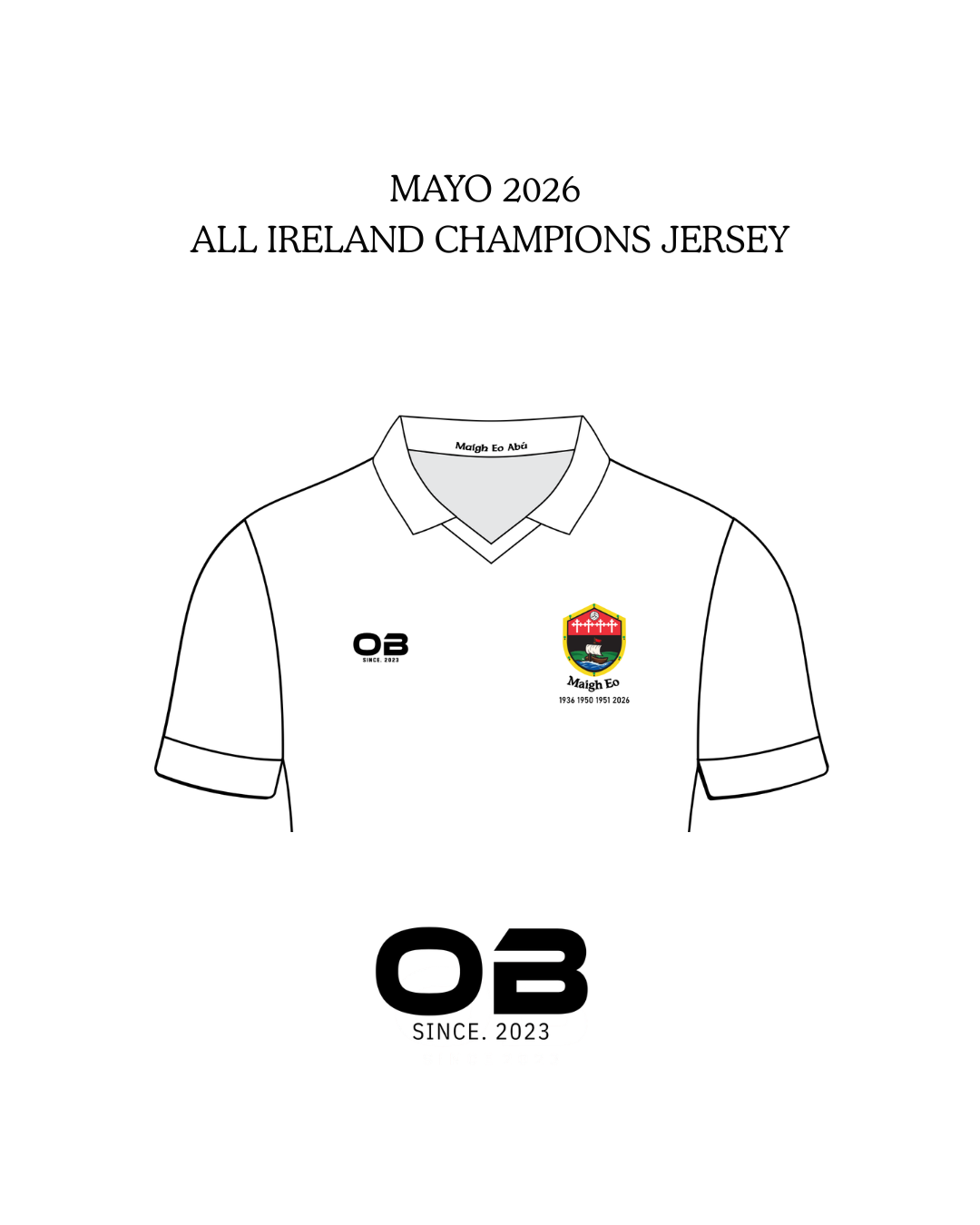 Mayo All-Ireland Winning Jersey 2026 - White