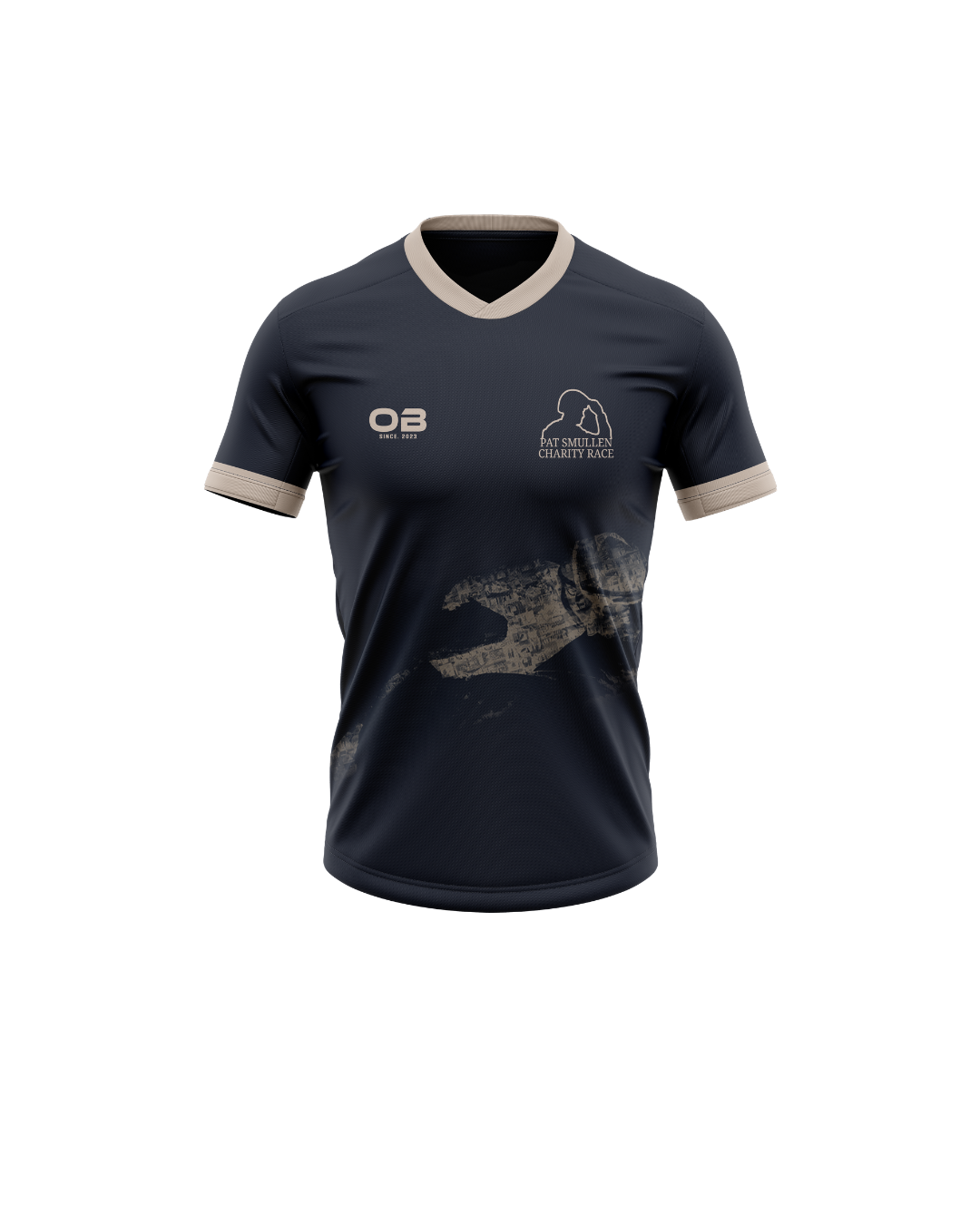 PAT SMULLEN CHARITY RACE JERSEY - NAVY AND CREAM